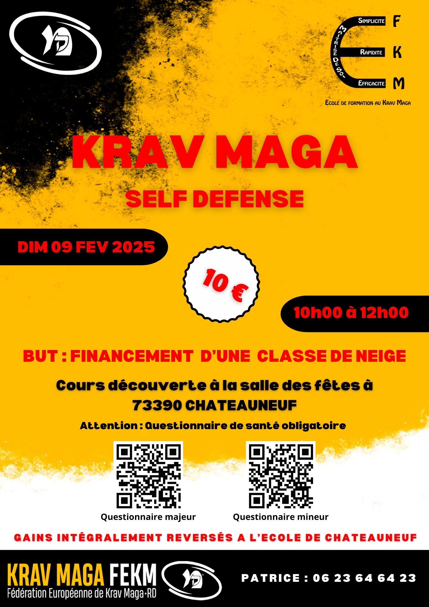 Financement classe de neige ecole Chateauneuf