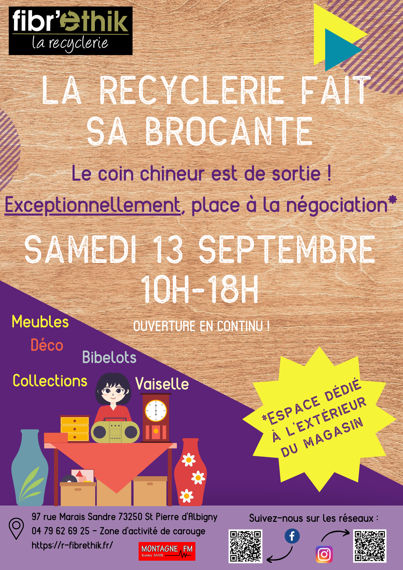 La Recyclerie FibrEthik fait sa brocante 13.09.2025
